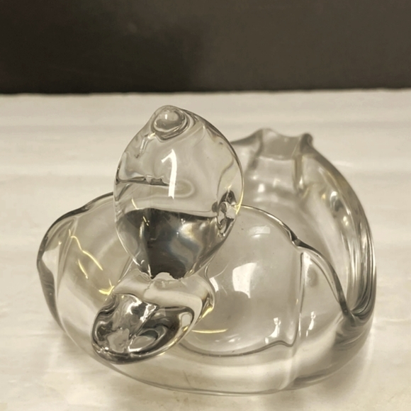 1940s Style Cigar Ashtray Large Glass Duck - Picture 3 of 5